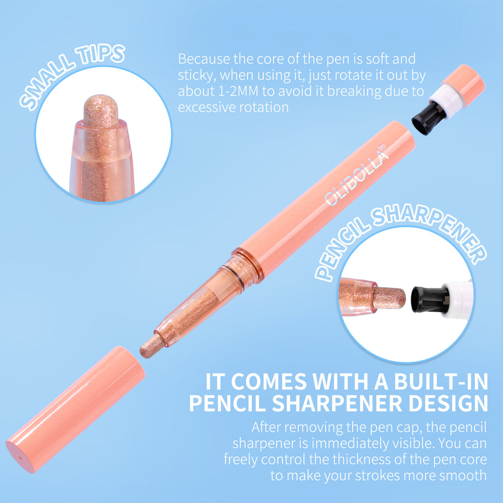 Twelve-Color High-Gloss Eye Shadow Pen