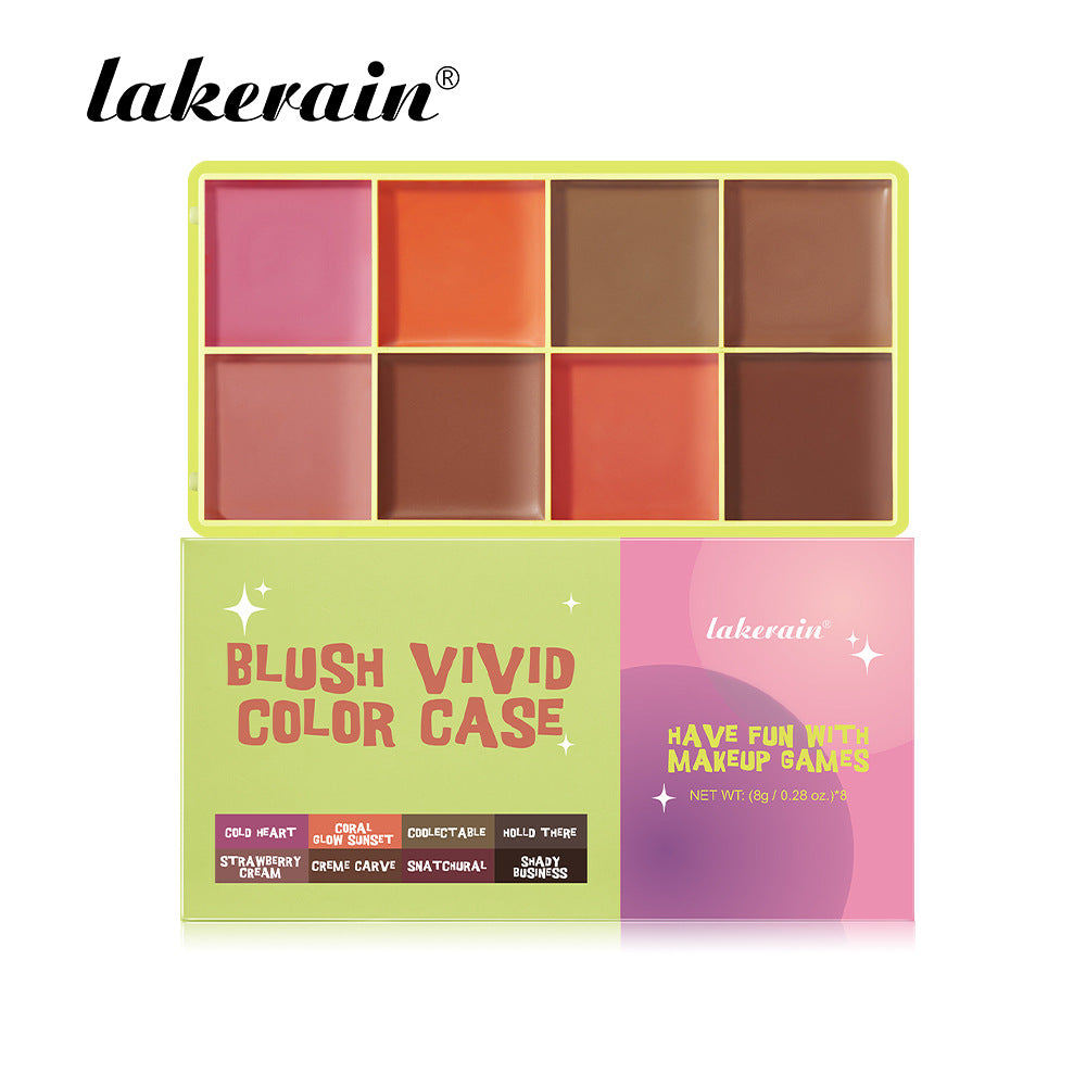 8-Color Blush Highlighter Contour Palette