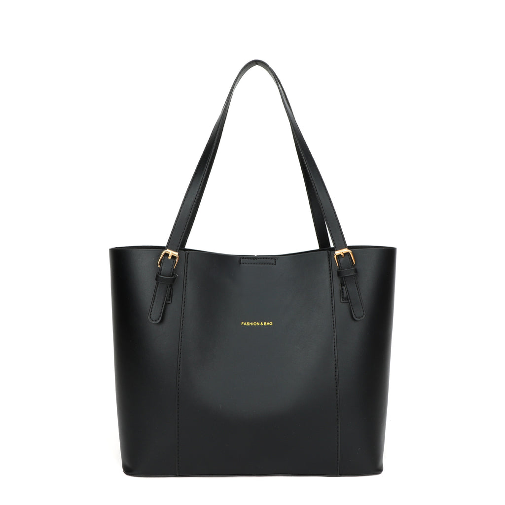 Retro PU Leather Shoulder Tote Bag