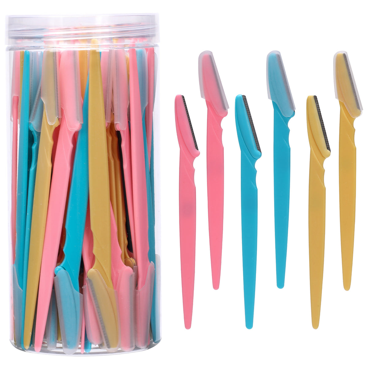 66pcs Beauty salon safety anti-scratch eyebrow comb