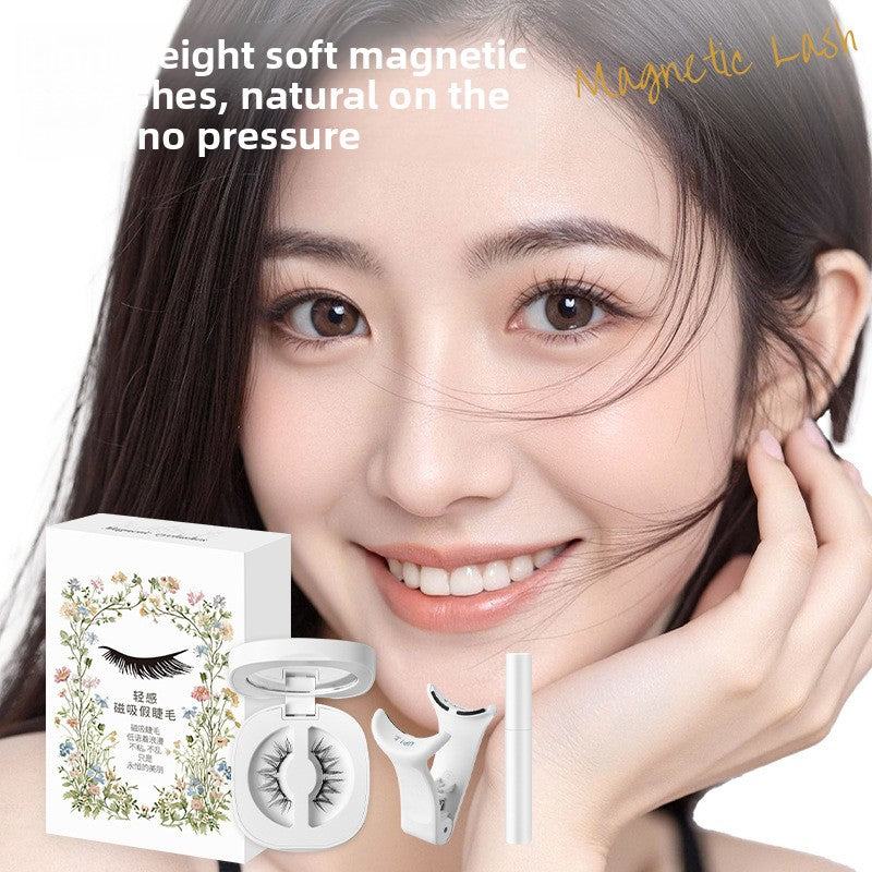 Magnetic False Eyelashes with Spring Clip