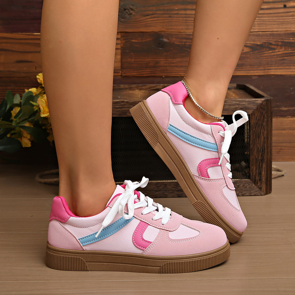 Womens Flat Sole Breathable Sneakers