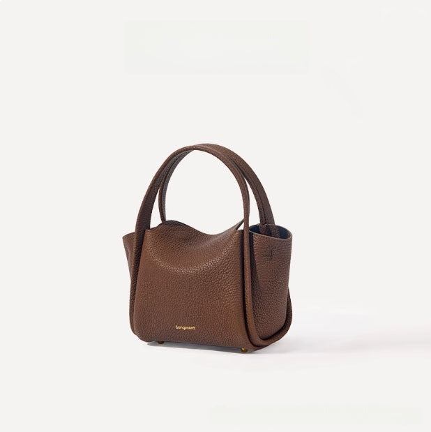 Songmont Mini Genuine Leather Bucket Bag