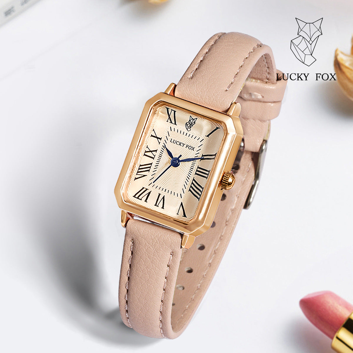 Vintage Square Quartz Watch for Women