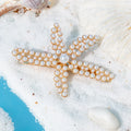 3pcs Starfish Pearl Diamond Hairpin for Women