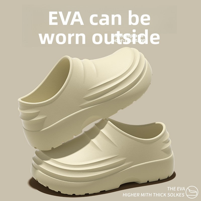 Outdoor Wear Thick-Soled Non-Slip Waterproof Eva Closed-Toe Sandals