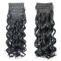 Women's Synthetic Hair Extension 4-Piece Set Long Curly Retro Wig Piece