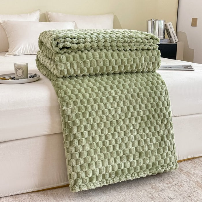 Thickened Golden Beetle Fleece Blanket