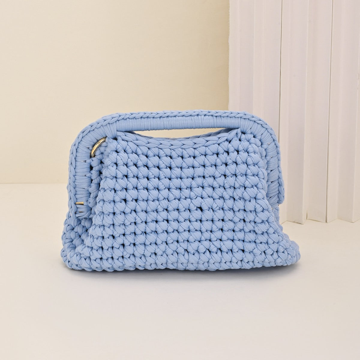 Crochet Fabric Clutch Bag