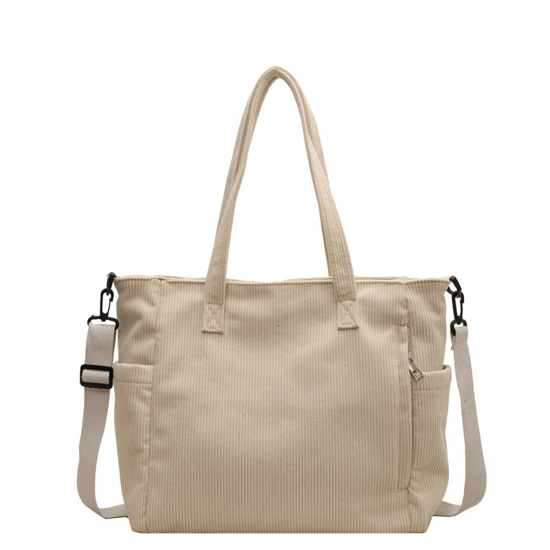 Corduroy Tote Bag for Women