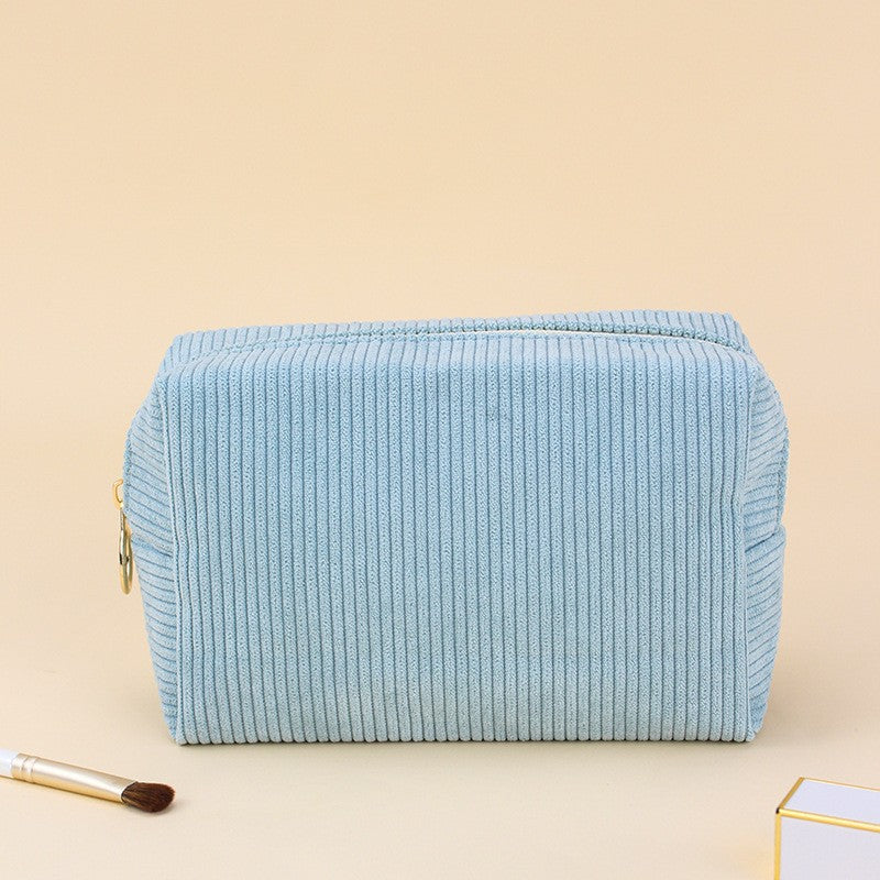 Corduroy portable storage bag