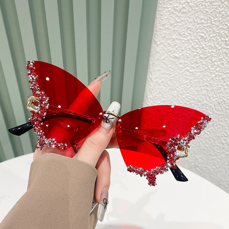 Butterfly Diamond Sunglasses UV400 Protection