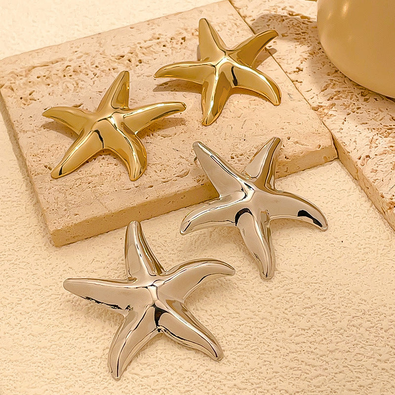 Starfish Design Earrings