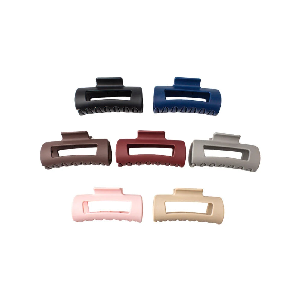 3pcs Frosted Soft Silicone Hair Gripper Clip
