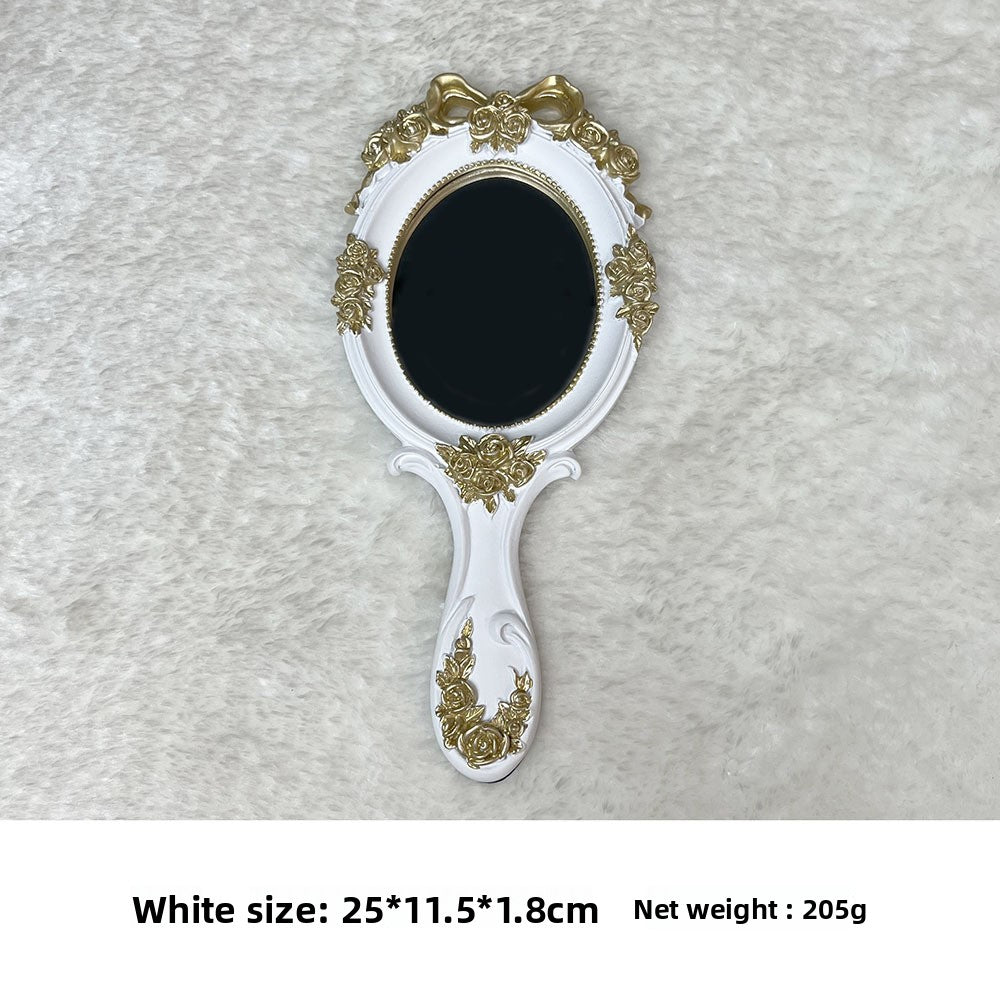 European Style Resin Handheld Mirror