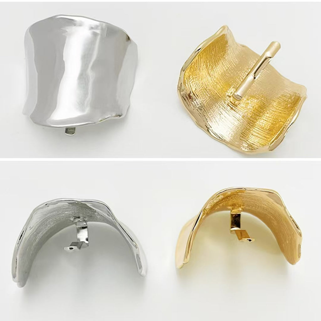 4pcs Lava Texture Hair Clips for Low Ponytail and Decorative Use