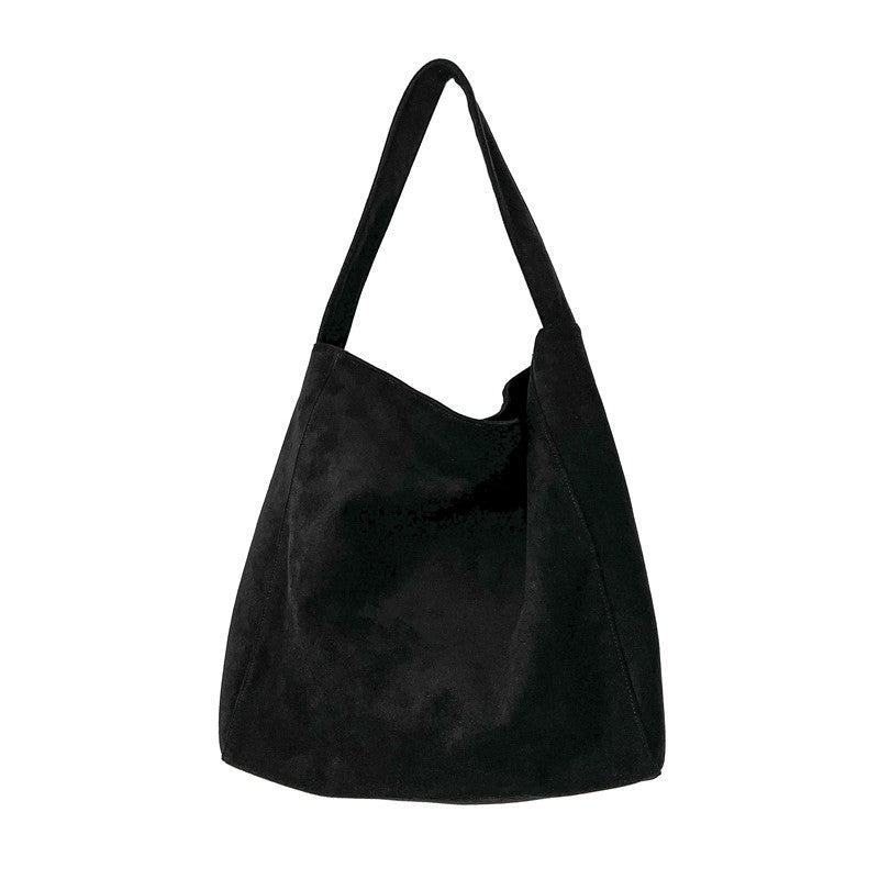 Suede Leather Crossbody Tote Bag for Women