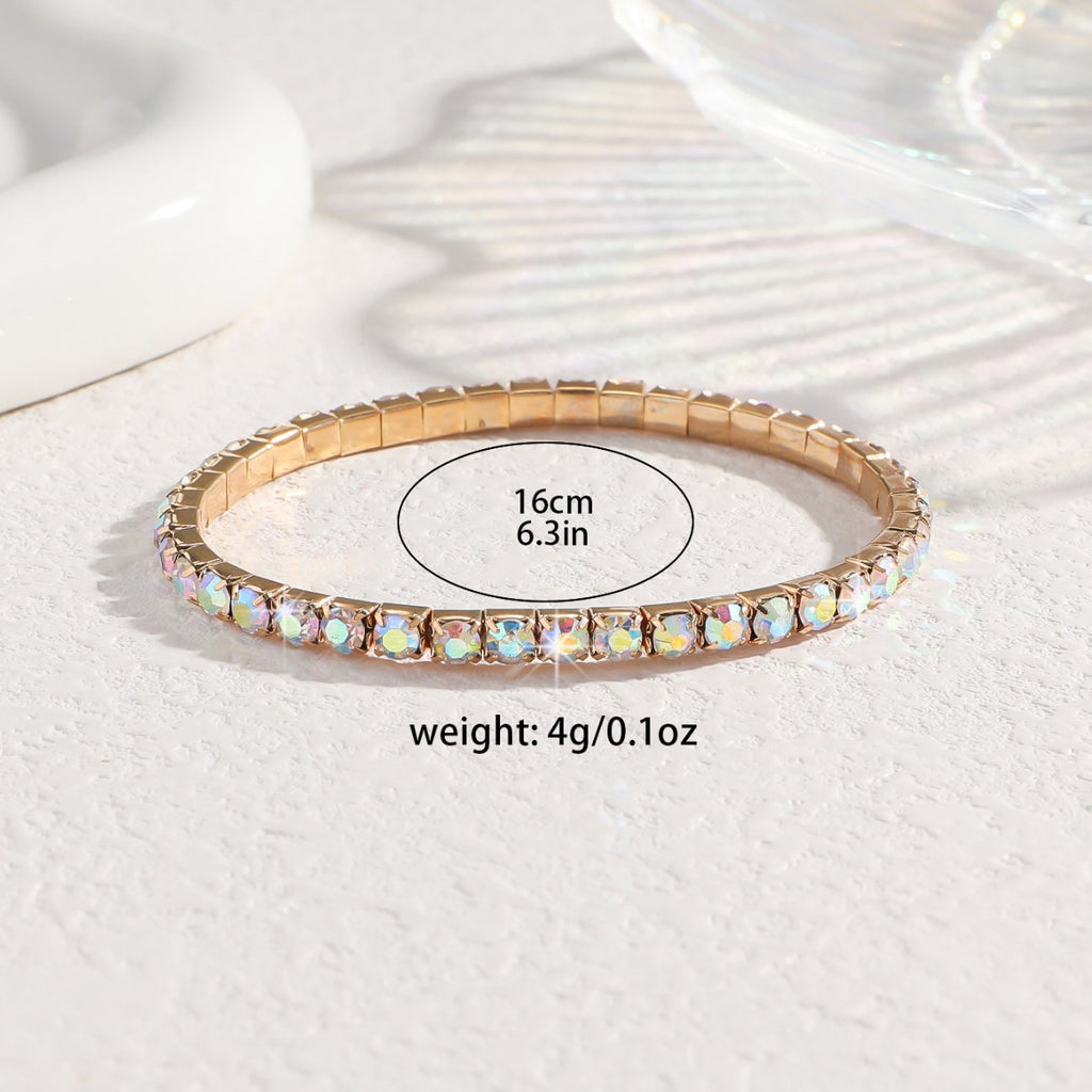 Fashion Rhinestone Elastic Anklet