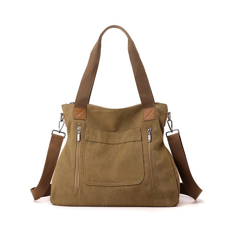 Women Canvas Crossbody Tote Bag