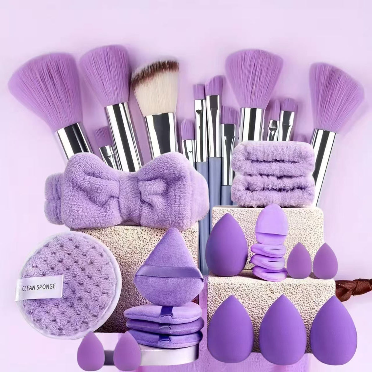 Professional Makeup Brush Set with Bag