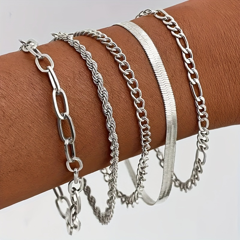 Set of Irregular Punk Bracelet