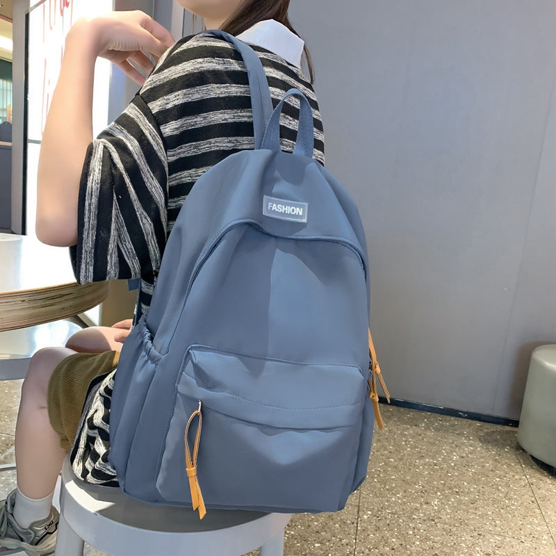 Women's Backpack in a Forest Style, Versatile Korean Version,