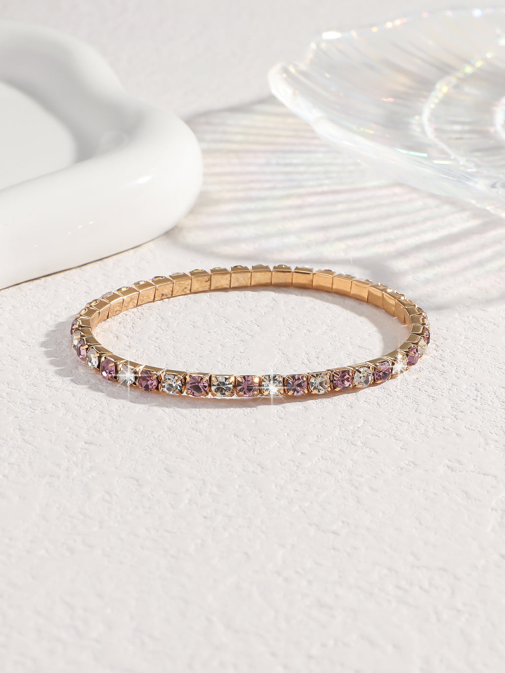 Fashion Rhinestone Elastic Anklet