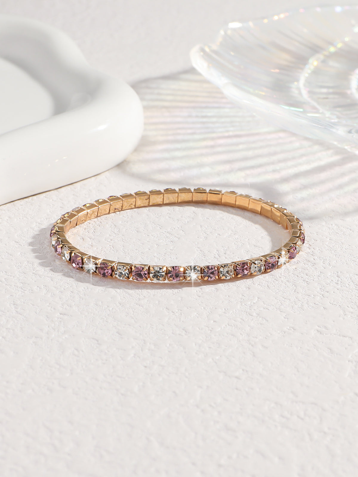 Fashion Rhinestone Elastic Anklet