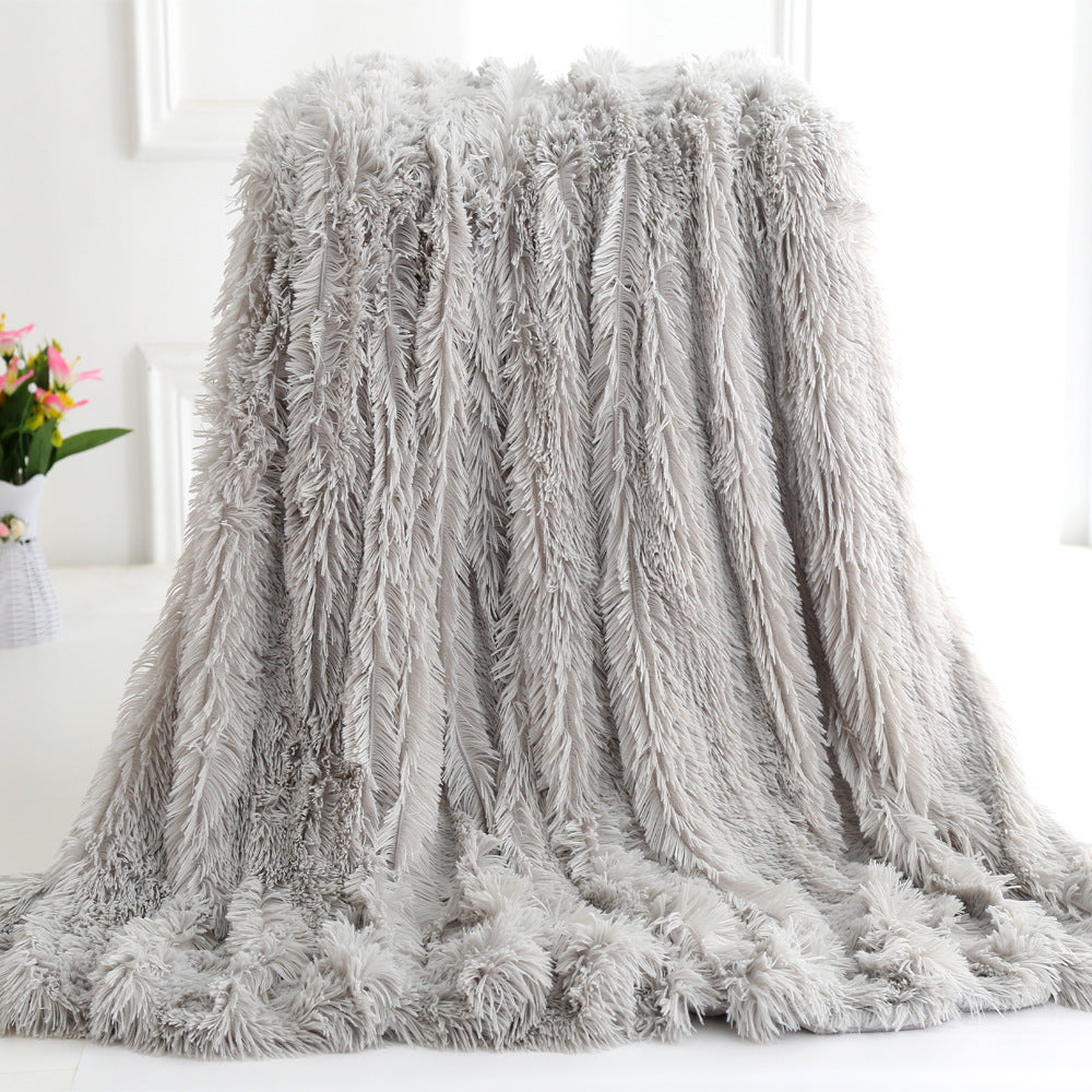 Long plush blanket