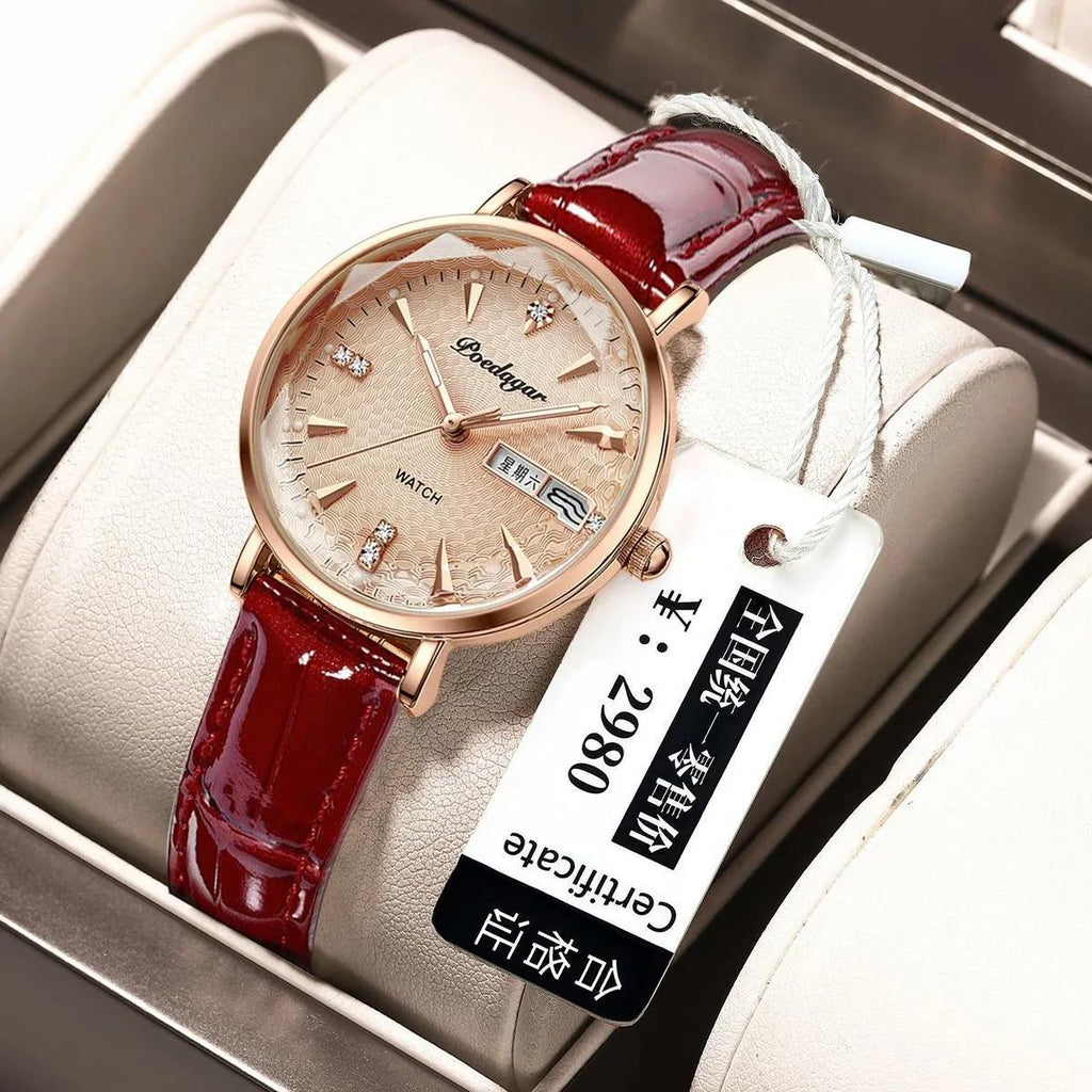 Waterproof Luminous Women Calendar Watch