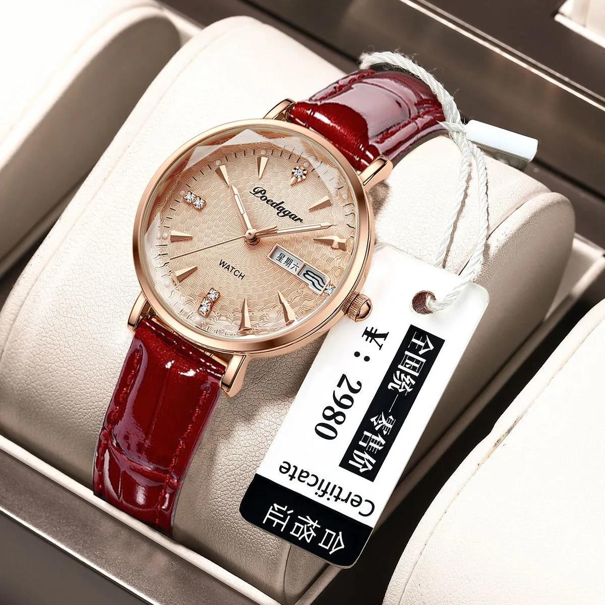 Waterproof Luminous Women Calendar Watch