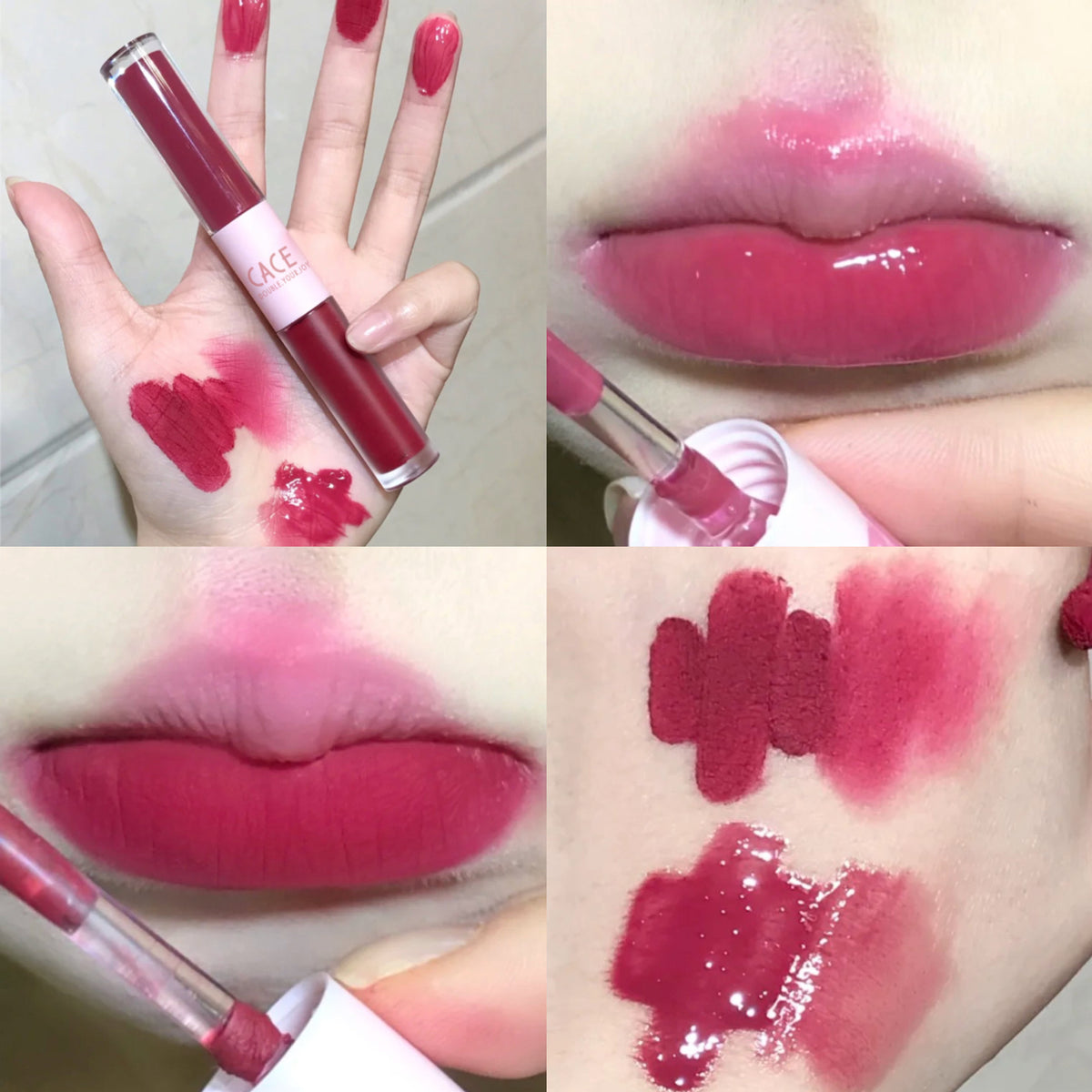 Cace Fun Double-Ended Lip Glaze 6 Colors Optional