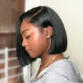 Short straight wig