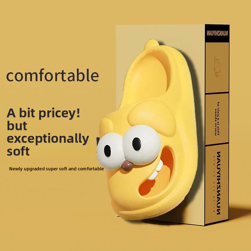 Cartoon Big-Eyed Dog Indoor Slippers