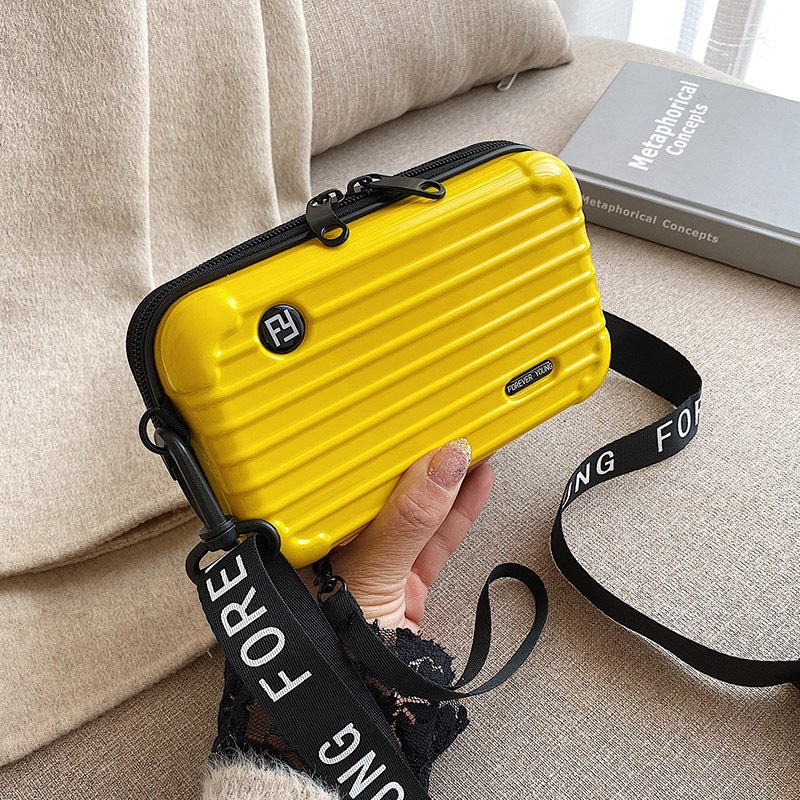 Crossbody multi-functional hard-shell makeup bag