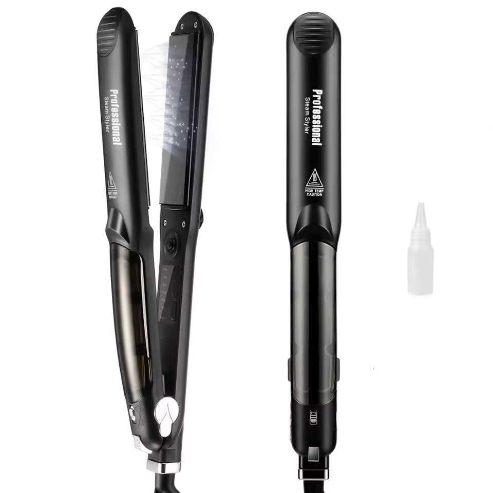 Ceramic Hair Straightener with Steam Spray