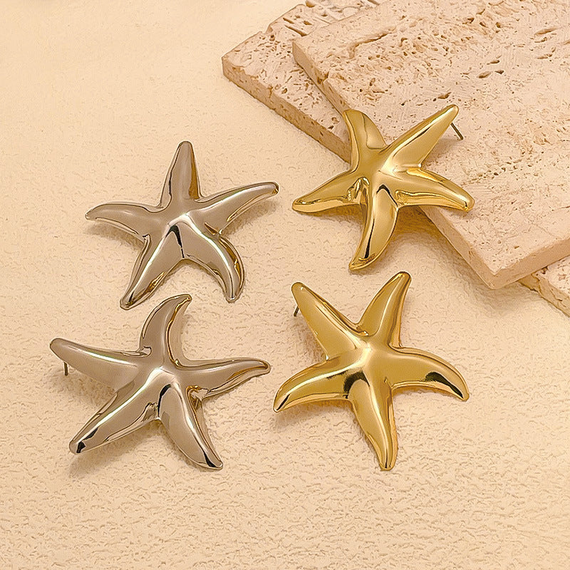 Starfish Design Earrings
