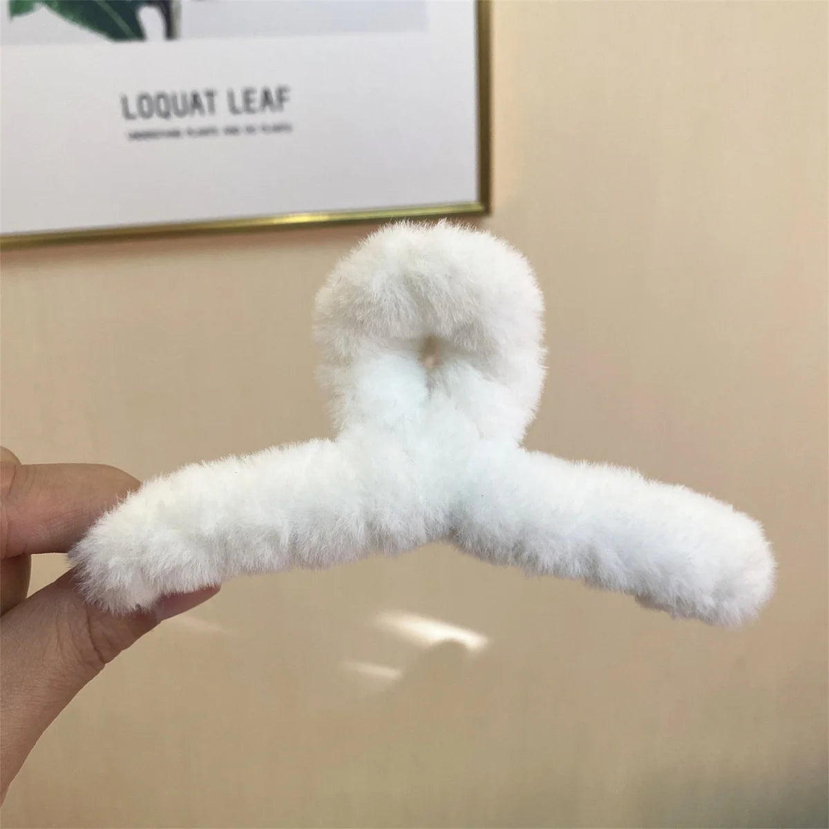 3 Set of hairy soft clorfull hair clips