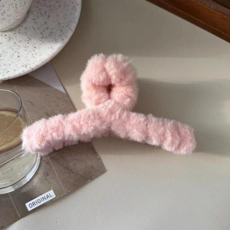 3 Set of hairy soft clorfull hair clips