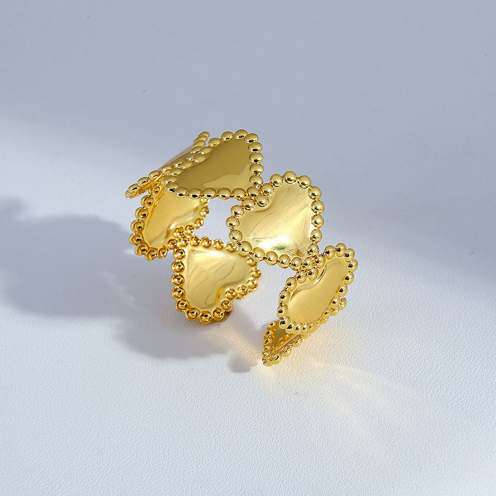 Stainless steel gold adjustable bracelet
