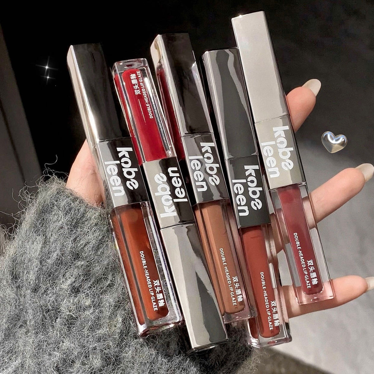 Double Ended Lip Glaze Velvet Matte Moisturizing Lipstick