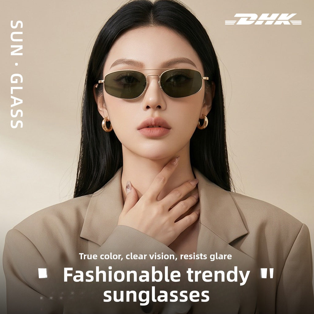 Pilot Style Metal Sunglasses UV Protection