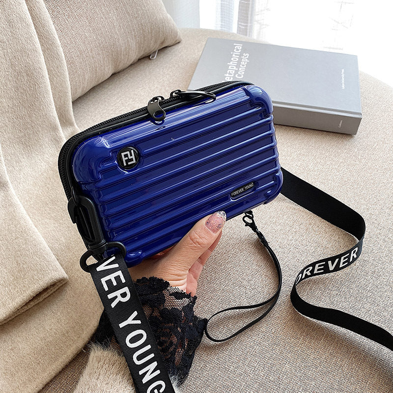 Crossbody multi-functional hard-shell makeup bag
