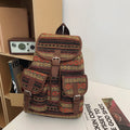 National style patterned backpack