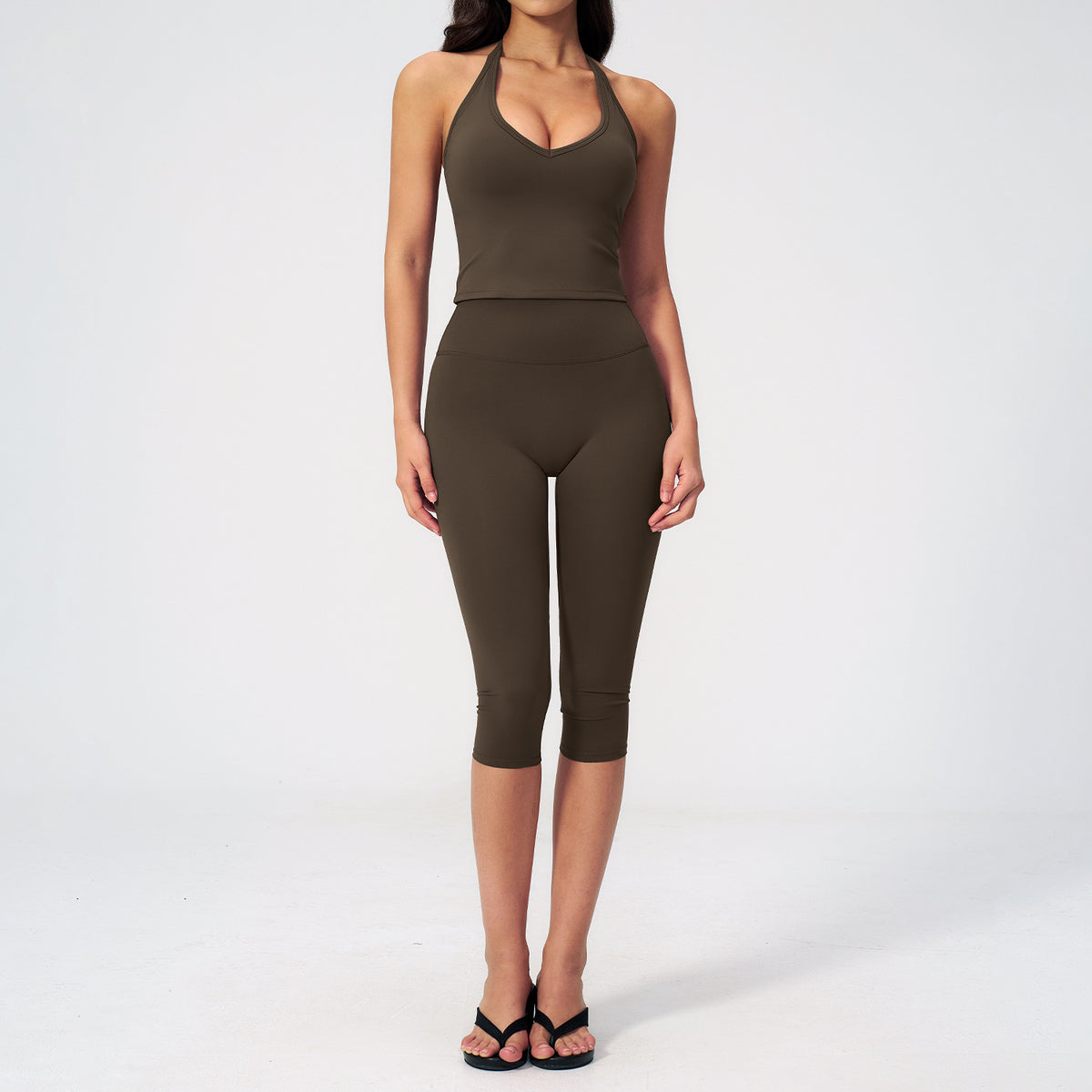 Women's Sleeveless Yoga Set Slim Fit 2 Piece Outfit