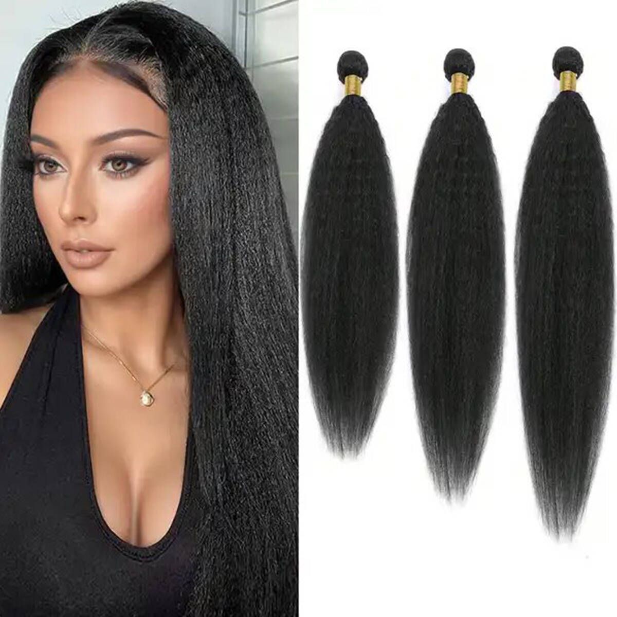 Synthetic Hair Curtain Extensions