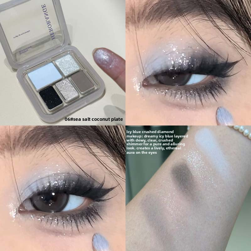 Soft Color Eyeshadow Palette Matte Pearlescent Finish