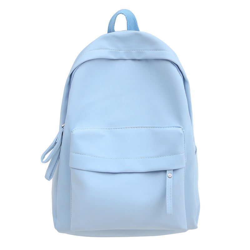 Japanese Style Solid Color Nylon Backpack