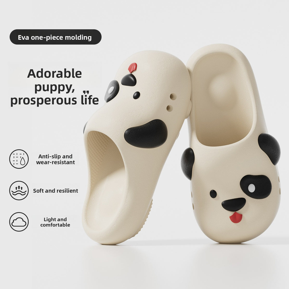 Cartoon Dog Design Comfortable Slippers