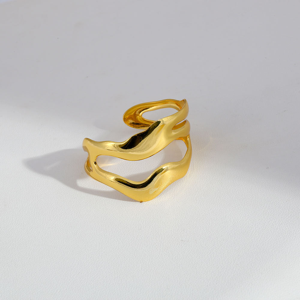 Stainless steel gold adjustable bracelet